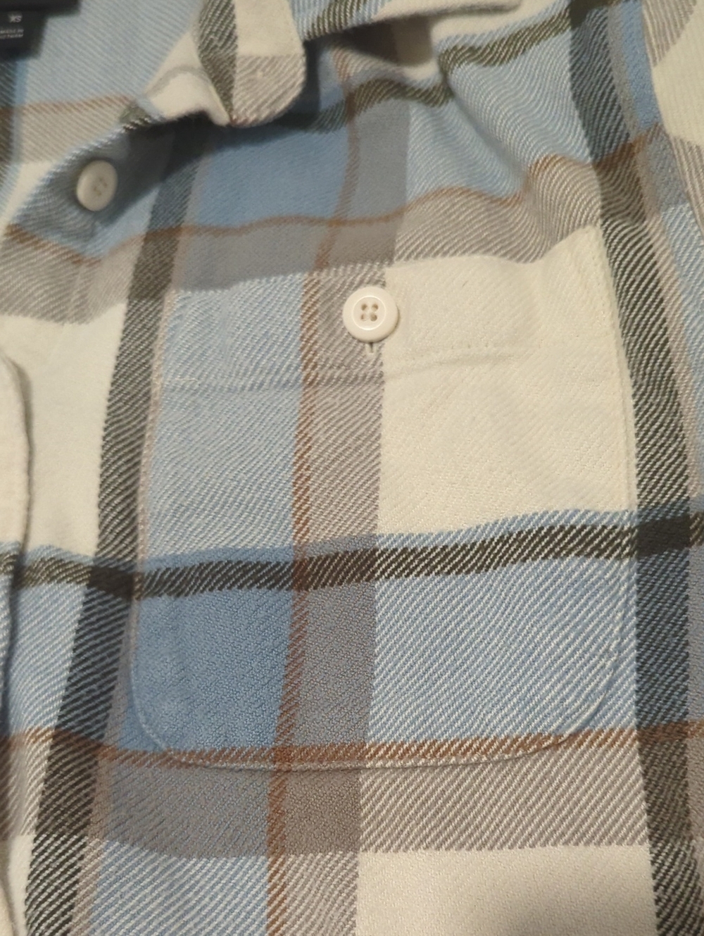 Patagonia đď¸ Fjord Flannel Shirt đš XS in Sunrise Ridge Natural - Picture 7 of 8